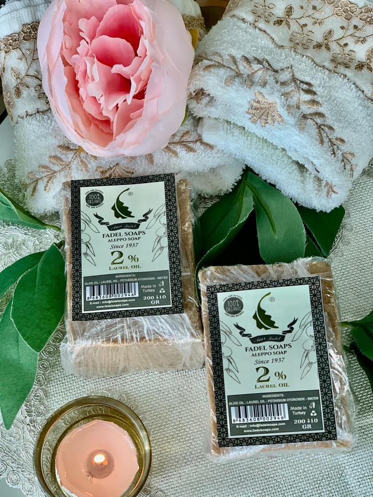 Traditional Handmade Aleppo Soap Bar with 2% Laurel Oil