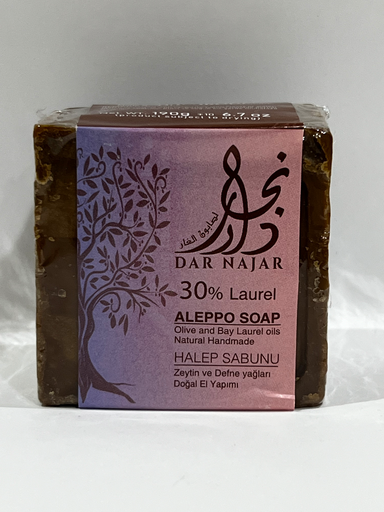 [P-STB-017] Traditional Handmade Aleppo Soap Bar with 30% Laurel Oil